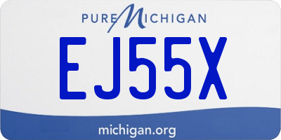 MI license plate EJ55X
