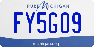MI license plate FY5GO9
