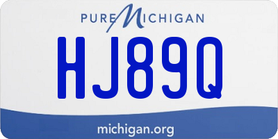 MI license plate HJ89Q