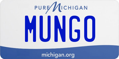 MI license plate MUNGO