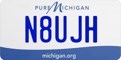 MI license plate N8UJH