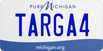 MI license plate TARGA4