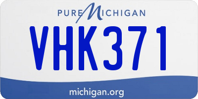 MI license plate VHK371