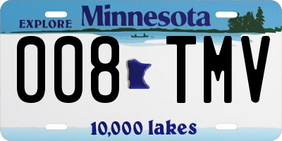 MN license plate 008TMV