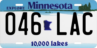 MN license plate 046LAC