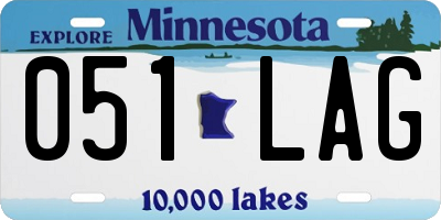 MN license plate 051LAG