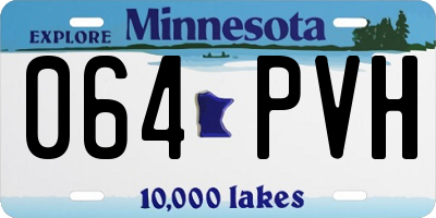 MN license plate 064PVH