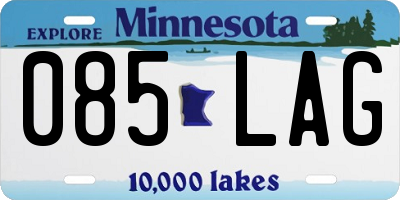 MN license plate 085LAG