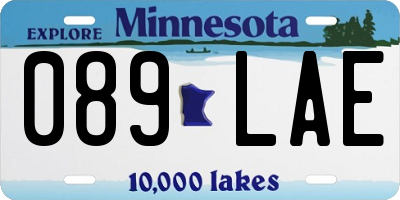 MN license plate 089LAE