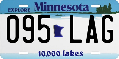 MN license plate 095LAG