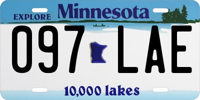 MN license plate 097LAE