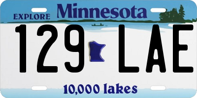 MN license plate 129LAE
