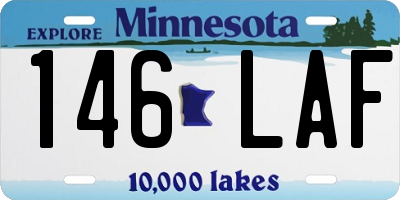 MN license plate 146LAF