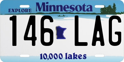 MN license plate 146LAG