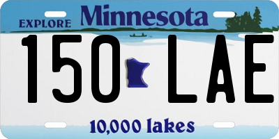 MN license plate 150LAE