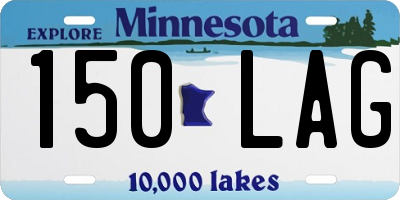 MN license plate 150LAG