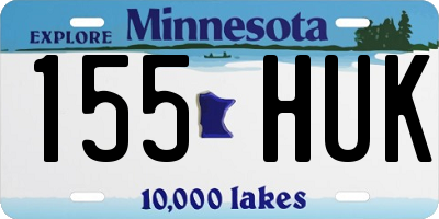 MN license plate 155HUK