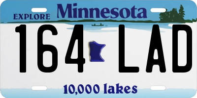 MN license plate 164LAD
