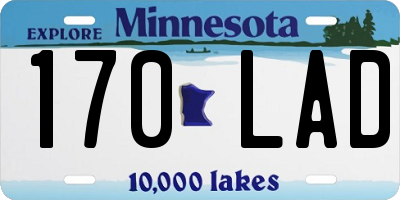 MN license plate 170LAD