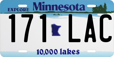 MN license plate 171LAC
