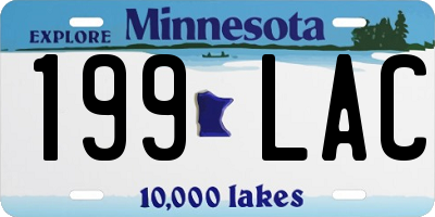 MN license plate 199LAC