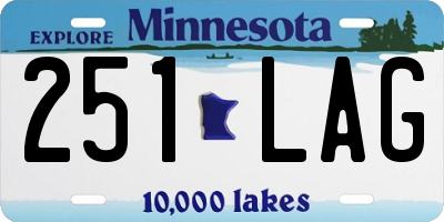 MN license plate 251LAG