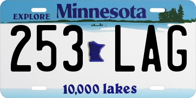 MN license plate 253LAG