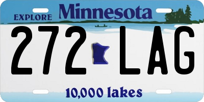 MN license plate 272LAG