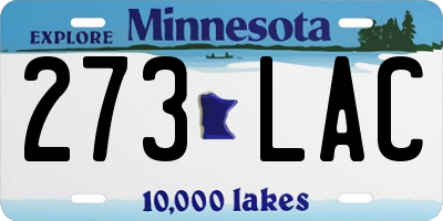 MN license plate 273LAC