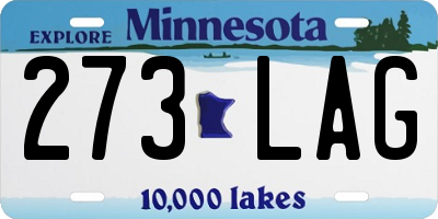 MN license plate 273LAG