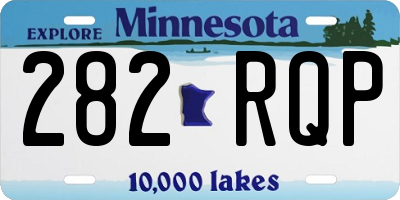 MN license plate 282RQP