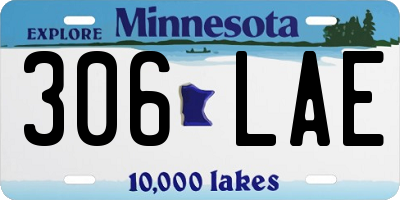 MN license plate 306LAE