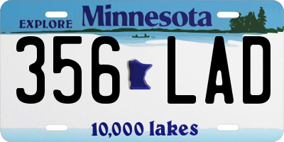 MN license plate 356LAD