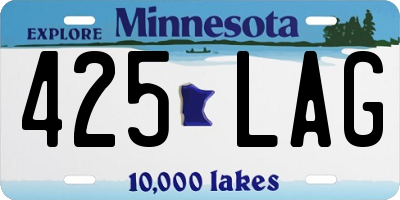 MN license plate 425LAG