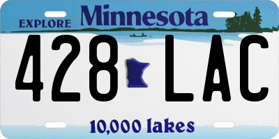 MN license plate 428LAC