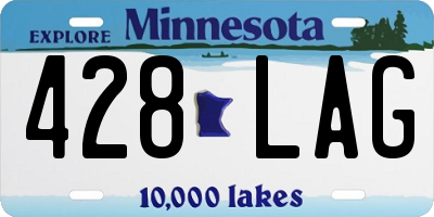 MN license plate 428LAG