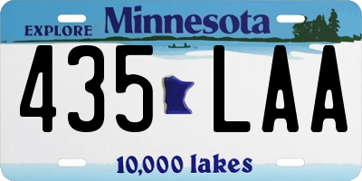 MN license plate 435LAA