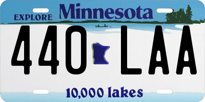 MN license plate 440LAA