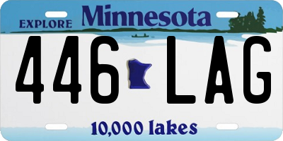 MN license plate 446LAG