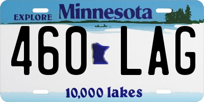 MN license plate 460LAG
