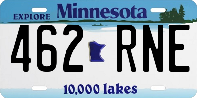 MN license plate 462RNE