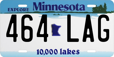 MN license plate 464LAG