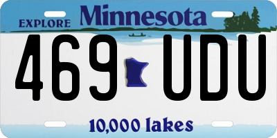 MN license plate 469UDU