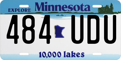 MN license plate 484UDU