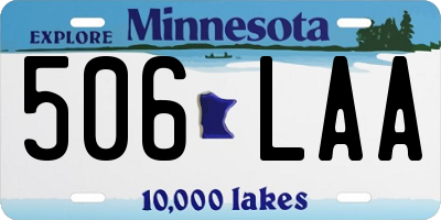MN license plate 506LAA