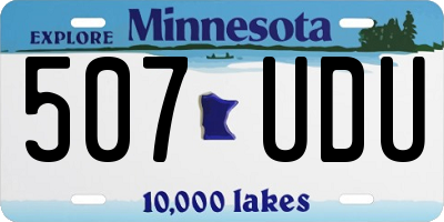MN license plate 507UDU