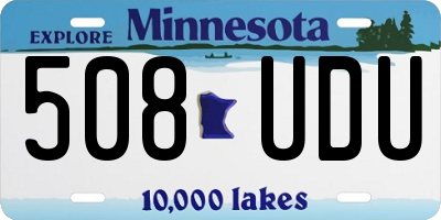 MN license plate 508UDU