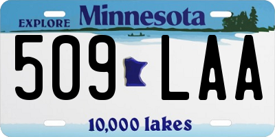 MN license plate 509LAA