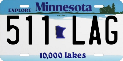 MN license plate 511LAG