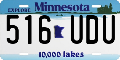 MN license plate 516UDU